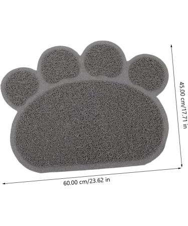 POPETPOP non pet mat litter mat raised cat pad cat mat cats pet crate mat non stick food pad cat rug cat feeding mat Water Feeding cat pad cat deterrent for counters indoor food mat pvc Grey 40x30cm - Buy Online on GoSupps.com