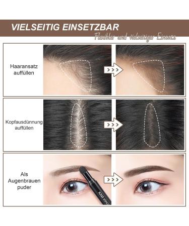  EONFAVE Stick Root Powder Waterproof Powder Root Cover Hair Root Natural Ombre Precise Application Hair Loss Coverage for Women Men - Buy Online on GoSupps.com