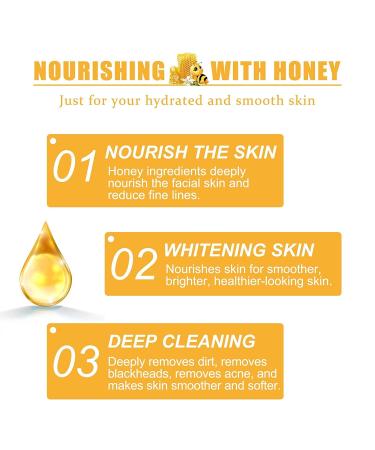 Honey Tearing Peel Mask for Deep Cleansing & Moisturizing - Painless Blackhead Removal, Oil Control, and Pore Shrinking - Suitable for All Skin Types - Women (1Pcs) - Buy Online on GoSupps.com