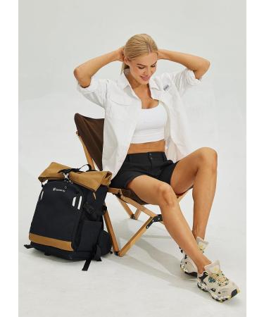 Willit Women's Golf Hiking Shorts - Cargo Quick Dry Athletic Shorts, Black, Size 12 - Buy Online on GoSupps.com