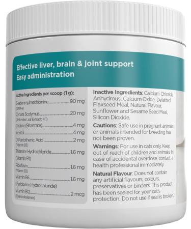 maxxipaws maxxiSAMe Advanced SAM-e Liver and Cognitive Supplement for Cats Given with Food Powder 90 g 90 count (Pack of 1) - Buy Online on GoSupps.com
