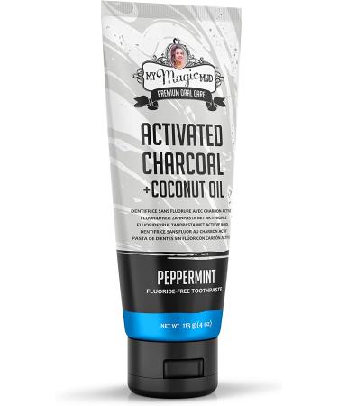 Buy My Magic Mud Activated Charcoal Toothpaste - Fluoride-Free, Whitening, Peppermint 4 oz - Buy Online on GoSupps.com