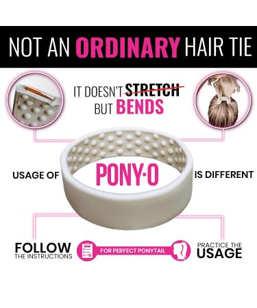 6pc PONY-O and Bun Barz Variety Pack for Fine to Normal Hair - PONY-O Revolutionary Hair Accessories - Ponytail Holders and Hair Bun Makers - 2x Small PONY-O 2x Medium PONY-O and 2x Bun Barz - Black - Buy Online on GoSupps.com