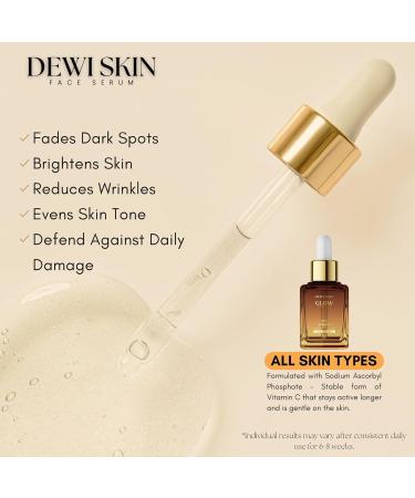 Glow Renewal 20% Vitamin C Serum - Brightening & Anti-Aging Face & Eye Formula with Hyaluronic Acid - Even Skin Tone Reduce Fine Lines & Dark Spots - 1 oz - Buy Online on GoSupps.com