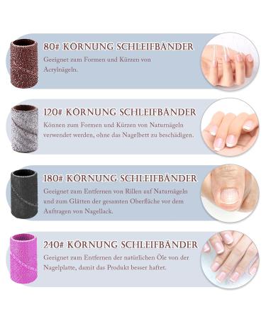 Scettar 400 PCS Colorful Gel Nails - Professional Nail Drill Attachments & Sanding Tapes for Manicure & Pedicure - Perfect for Nail Art & Design - Buy Online on GoSupps.com