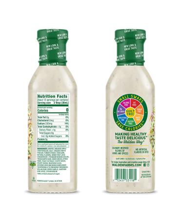 Walden Farms Coleslaw Dressing 12oz 2 Pack - Sugar-Free, 0g Net Carbs, Fresh & Delicious Salad Topping - Smooth & Creamy Condiment - 12 Fl Oz Bottles - Buy Online on GoSupps.com