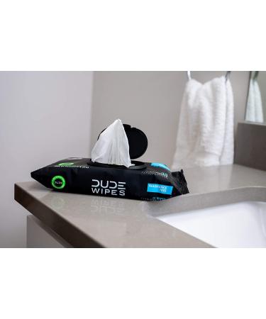DUDE Wipes Flushable Dispenser - Unscented Wet Wipes with Vitamin E & Aloe, Septic Safe, 48 Count (Pack of 6) - Buy Online on GoSupps.com