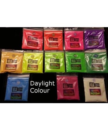  ZUPERPAINT Ultra Glow in the Dark UV Fluorescent Pigment Larger 50g - Used for Light Shelf or Resin Jewelry (Orange) - Buy Online on GoSupps.com