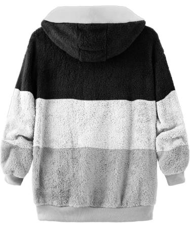 Hanxiulin Oversized Warm Plush Jacket - Women's Fleece Winter Coat with Stand-Up Collar | Elegant Long-Sleeved Outdoor Outerwear - Buy Online on GoSupps.com