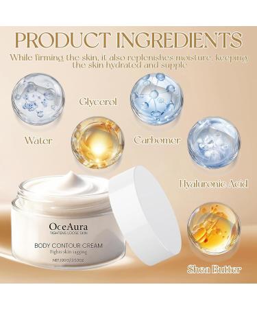 Ourdort 100 ml intensively firming body cream firming body cream contains shea butter glycerin hyaluronic acid firming nourishes - Buy Online on GoSupps.com