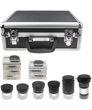 Astromania 1.25" Eyepiece and Filter Kit Deluxe Version - Truly an Instant observing kit  and Represents an Incredible Value Over Buying Even a Few of The Items Individually - Buy Online on GoSupps.com