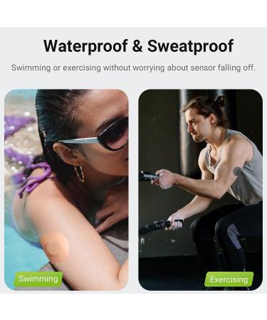 KOVOQ Dexcom G7 Adhesive Patches - 25 Waterproof Patches + 1 Hardshell Cover | Latex-Free, Hypoallergenic, Breathable - Black - Buy Online on GoSupps.com