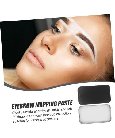 SOESFOUFU eyebrow makeup drawing paste brow mapping tool brow contour paste aluminum box 1 count (Pack of 1) Black - Buy Online on GoSupps.com