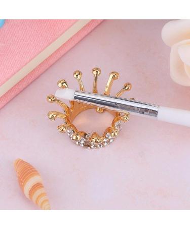 Crown Pen Display Holder | Crown Design Nail Brush Holder Set | Nail Art Accessories - Buy Online on GoSupps.com