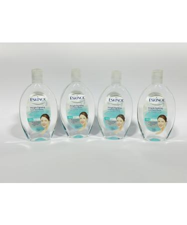 Eskinol Pimple Fighting Facial Deep Cleanser with Dermaclear Formula - 225ml Each (4)