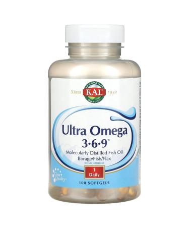 Kal Ultra Omega 3-6-9 100 Softgels