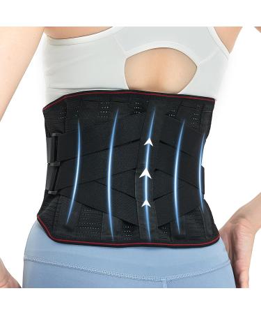 Wellsync Back Support Belt for Men & Women | Adjustable Pain Relief Sizes S-3XL 8 Support Struts for Lower Back - Buy Online on GoSupps.com