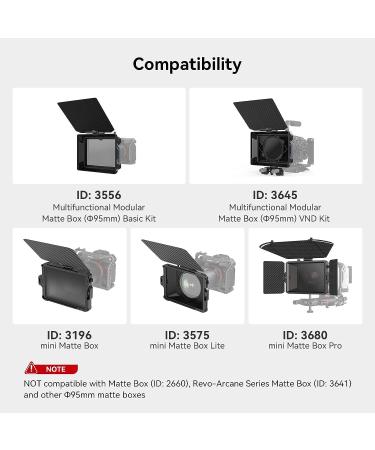 SmallRig Clamp-On Ring Kit (80/85-95mm) for Star-Trail and Mini Series Matte Box - Compatible with Models 3196, 3575, and 3680-3654 - Buy Online on GoSupps.com
