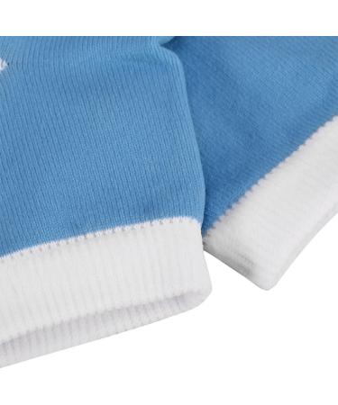 Moisturizing Spa Gel Socks for Dry Cracked Heels - Exfoliating Heel Treatment (Blue) - Buy Online on GoSupps.com
