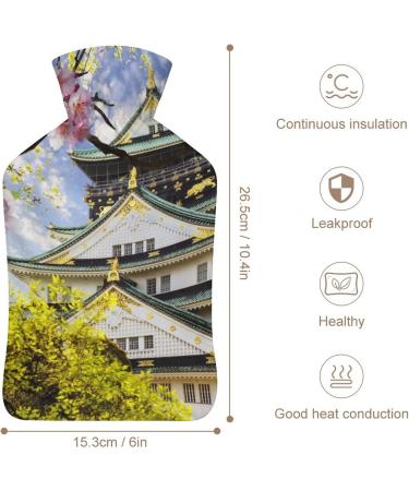 Pavilion Hot Water Bottle with Plush Cover | 26.5x15.3cm Bed Bottle Hand Warmer for Adults & Children - International Shipping Available - Buy Online on GoSupps.com