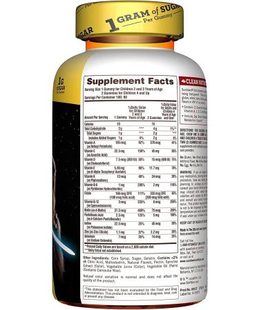Sundown Naturals Kids Multivitamin Gummies â€“ Disney Star Wars, Mixed Berry & Pineapple, 60 Count - Buy Online on GoSupps.com