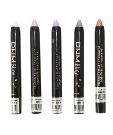 PLAFOPE 5pcs Pearlescent Eyeshadow Pencil Women Cosmetics Waterproof Eyeshadow Pencil Makeup Pen Paste