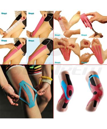 Kinesiology Tape - Pain Relief Adhesive - Best Therapeutic Muscle Support Aid - Sports Wrap for Knee Elbow Wrist Back Shoulder Ankle & Neck Injury Tape - Physio tap Water Resistant - Price Xes 1 Pcs Green - Buy Online on GoSupps.com