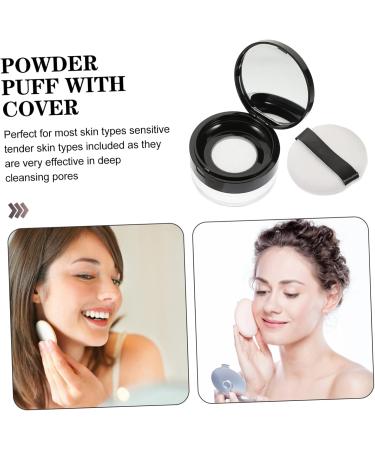  Beatifufu 1 Set Loose Powder Box Powder Container Cosmetic Lotion Travel Container Powder Container Powder Container Face Cream Pots - Buy Online on GoSupps.com