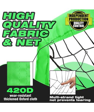 Kunup Kids Soccer Goals Set - 2 Portable 6x4FT Nets with Carrying Bag | Outdoor Indoor Backyard Soccer Practice - Buy Online on GoSupps.com