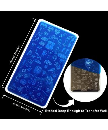 Halloween Nail Art Stamping Plates Set - 5pcs Spider Ghost Pumpkin Bat Design, Stainless Steel Manicure Print Tool for Gel Polish - Festive Nail Stamping Kit - Buy Online on GoSupps.com