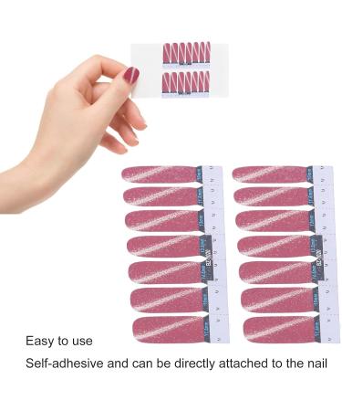 Adhesive Nail Wraps Eco friendly Charming Unique Nail Polish Strip for Salons(20) - Buy Online on GoSupps.com