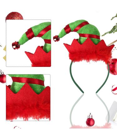 XNHIU Christmas Headband Elf Hat Headband Christmas Hat Headpiece Christmas Fancy Dress Costume Accessory for Kids Adult Headwear - Buy Online on GoSupps.com