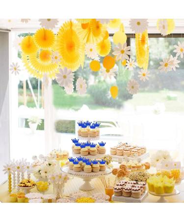 Rsstarxi 24 Pack Glitter Crown Cupcake Toppers Queen Crown Cupcake Toothpicks Baby Shower Cake Decorations for Queen Princess Theme Wedding Birthday Party Decorations Blue Design 4 Blue - Buy Online on GoSupps.com