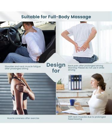 Shoulder Neck Massager with Heat - 3D Shiatsu Kneading Back Massage Device for Muscle Pain Relief | International Shipping - Buy Online on GoSupps.com