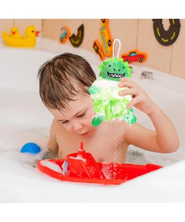 2Pcs Bath Loofahs for Kids Cartoon Shower Puff Body Loofahs Toddler Bath Sponges Loofah Boys Girls Body Scrubber Shower Washing Exfoliating Soft Body Puff Sponge for Children Shower Bath - Buy Online on GoSupps.com