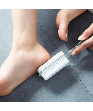1 Foot Nail Brush Scrubber Exfoliator Pumice Stone Remover for Shower Feet Care - Buy Online on GoSupps.com