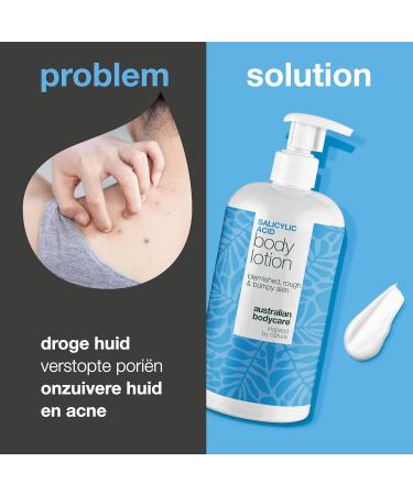 Australian Bodycare Body lotion with salicylic acid against impurities dry and oily skin Contains BHA niacinamide and hyaluronic acid for exfoliation and deep hydration - Buy Online on GoSupps.com