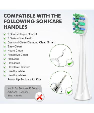 8 Pack Sonicare Compatible Toothbrush Replacement Heads for HX3/6/9 4100 5100 6100 9900 - Buy Online on GoSupps.com