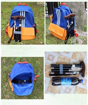 Elderly Matsuha Folding Wood + Aluminum Alloy Super Light Trekking Paul Black for Outdoor Trip Interesting - Buy Online on GoSupps.com