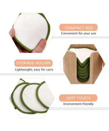 Lurrose Septic Makeup Removal Pads - Washable Bamboo Cotton Cosmetic Pads for Easy Makeup Removal - Eco-Friendly Air Cushion Design - Buy Online on GoSupps.com