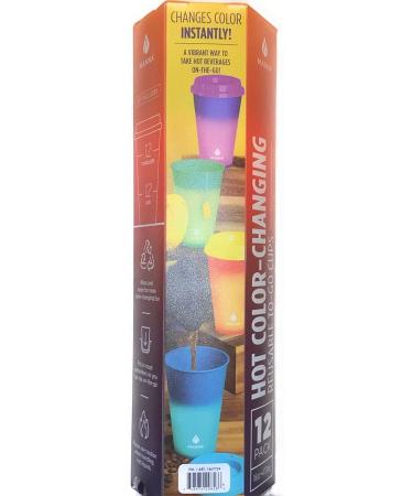 Manna Plastic Color Changing To-Go Cups 12-pack 16oz - Buy Online on GoSupps.com