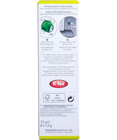  Tealounge Tealounge 402 Teapot with 3 x 8 capsules Gold Green - Buy Online on GoSupps.com