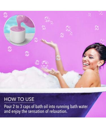 Lavender Bath Foam 1000ml - Aromatherapy for Good Sleep and Relaxation - Bubble Bath with Lavender Essential Oil for Wellness and Beauty - Spa Experience at Home - 1L Pack - Buy Online on GoSupps.com