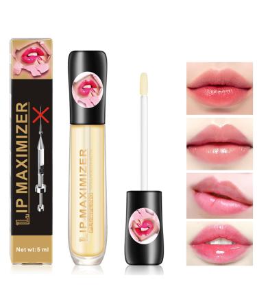 Lip Plumper Lip Gloss Moisturizing Lip Oil Lip Plumper Gloss Lip Plumping Lip Care Serum Instant Volume Lip Filler Lip Maximizer Balm Plumper Reduce Fine Lines & Improve Dryness Wrinkles 1P