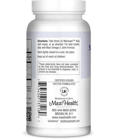 Maxi Health Super Glucosamine Complex Joint Supplements for Men & Women Glucosamine Sulfate with MSM Bromelain & Potassium Bone Strength Mobility & Flexibility Support 180 Capsules - Buy Online on GoSupps.com