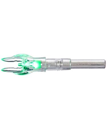 Nockturnal-X Lighted Archery Nocks for Arrows with .204 Inside Diameter Including Gold Tip Kinetic, Easton, Axis FMJ, Trophy Ridge, and Carbon Impact, HOT and More 3 count (Pack of 1) Green