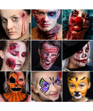 AFFLANO Special Effects Stage Halloween Makeup Kit - SFX Face & Body Painting Set with Scar Wax, Blood, Sponge & Spatula - Perfect for Zombie Festival & Theatrical Wounds - Buy Online on GoSupps.com