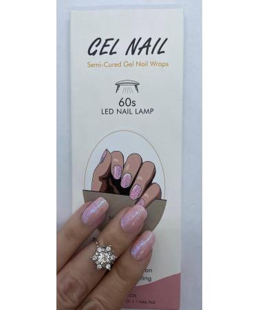 Zaubern gel4Home: UV Nail Wraps & Foils Semi-Cured Gel Nails in Pink Sparkle | International Shipping - Buy Online on GoSupps.com