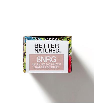 Permanent 8NRG Natural Rose Gold Blonde Hair Color Dye | Vegan Naturally-Derived 100% Gray Coverage Lasts Up to 8 Weeks - Shop Internationally - Buy Online on GoSupps.com
