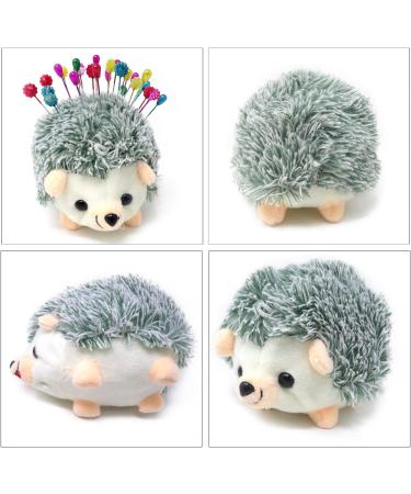 Honbay Furry Hedgehog Pin Cushion - Fabric Pin Holder for Sewing & DIY Crafts (Grey) - Buy Online on GoSupps.com